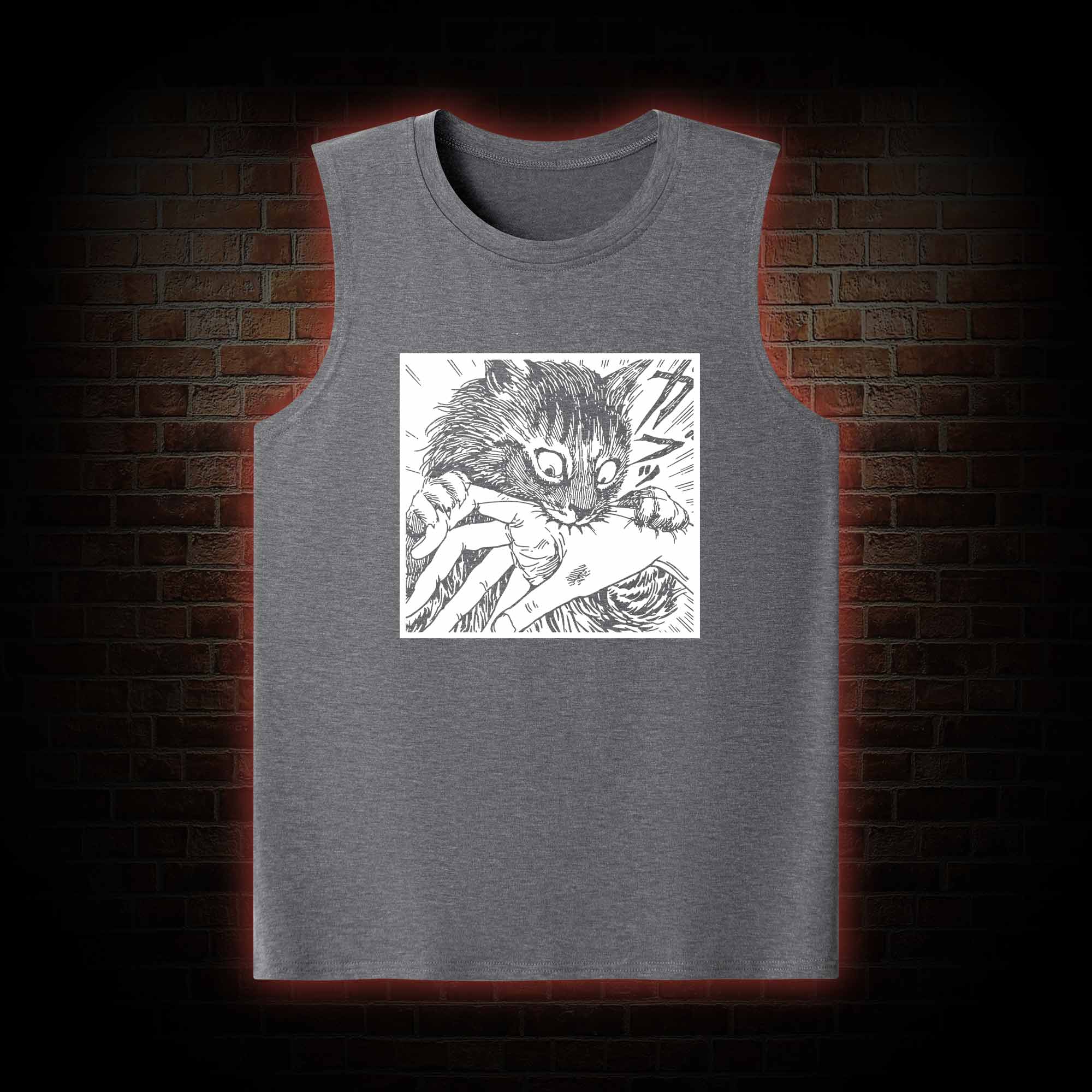 Tomie Cat Diary Anime Horror Tank Top