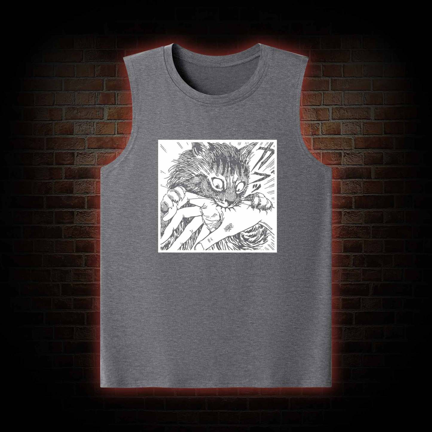 Tomie Cat Diary Anime Horror Tank Top