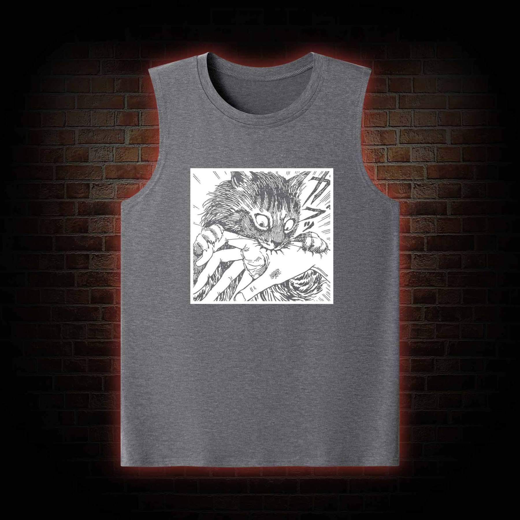 Tomie Cat Diary Anime Horror Tank Top