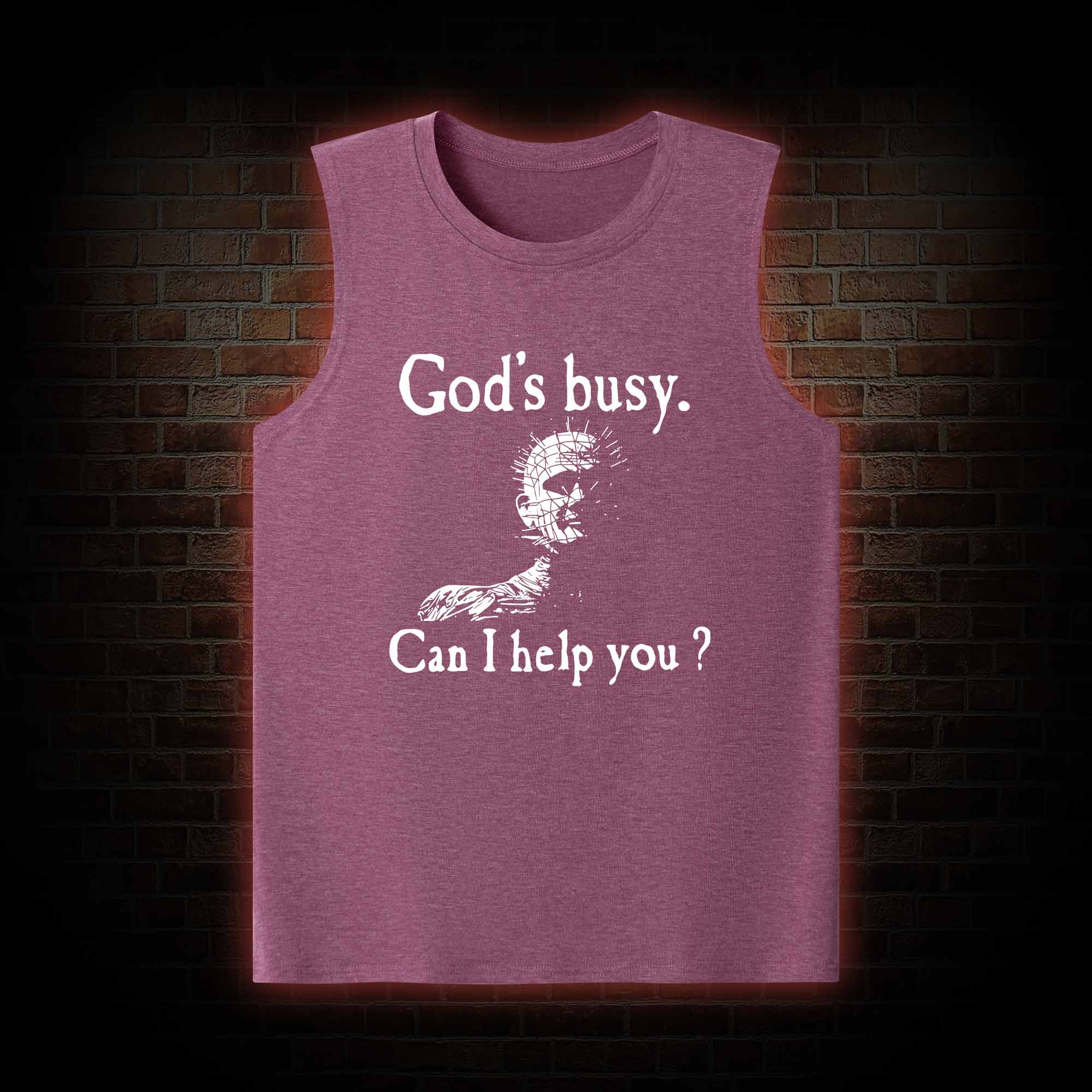 God's Busy Can I Help You? Tank Top