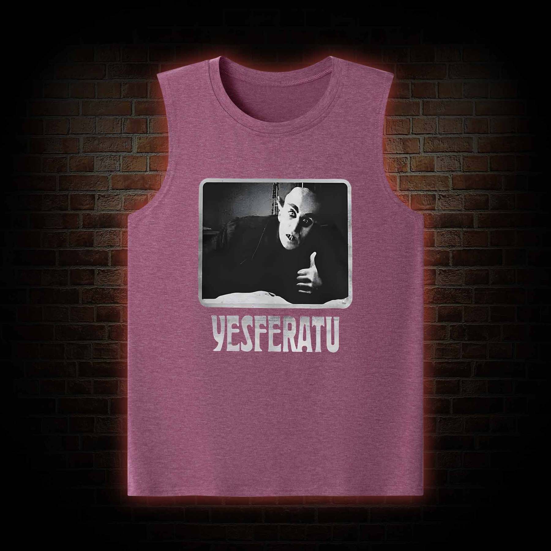 Yesferatu Funny Horror Retro Tank Top