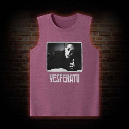 Yesferatu Funny Horror Retro Tank Top