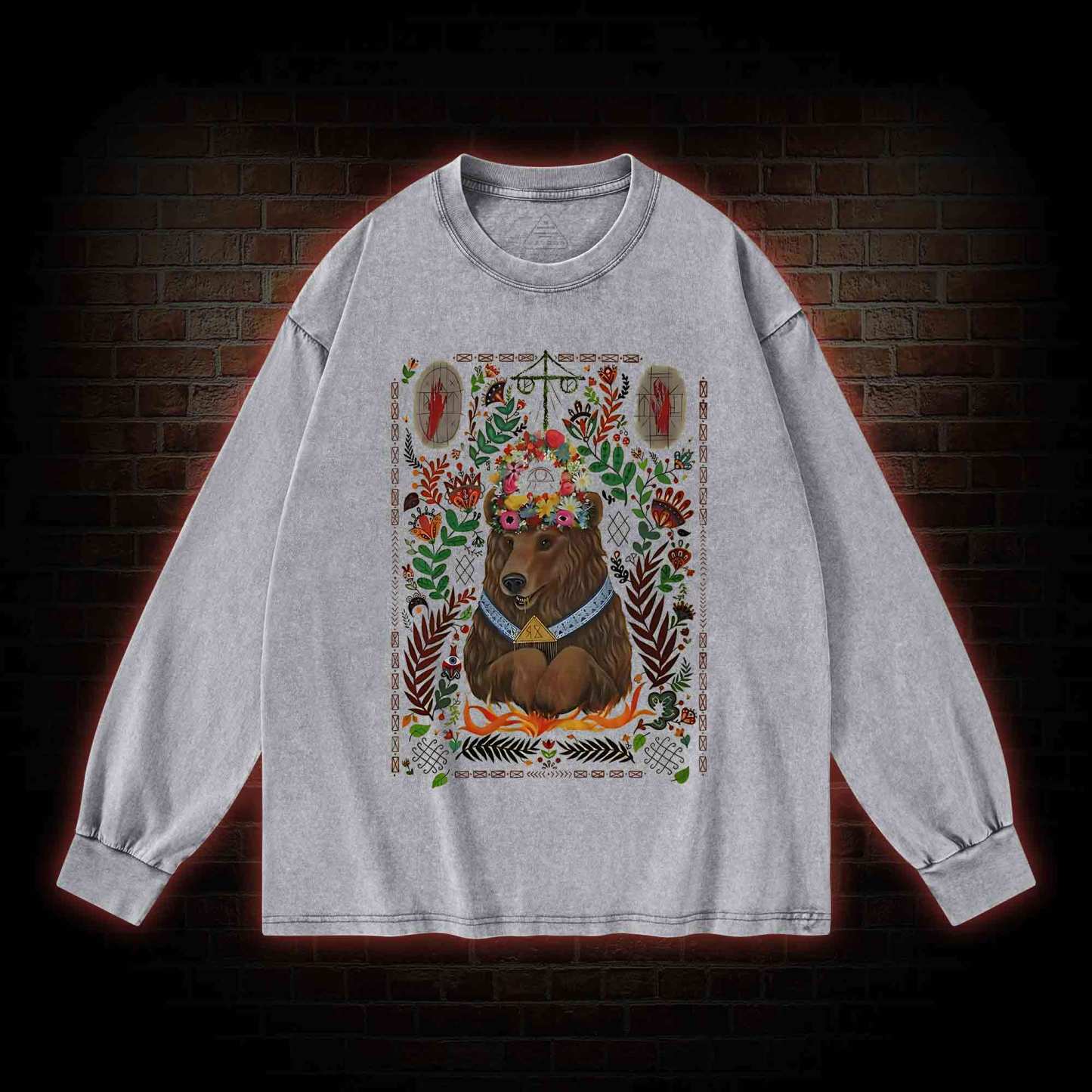 We View Life as a Circle Washed Long-Sleeve T-shirt