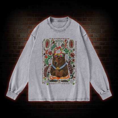 We View Life as a Circle Washed Long-Sleeve T-shirt