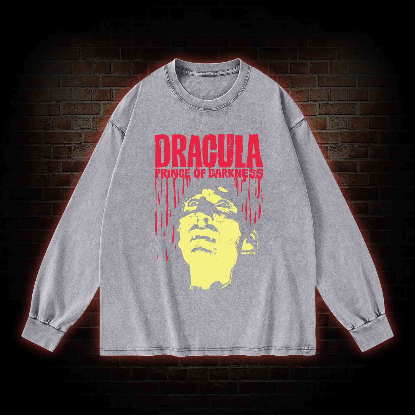 Vintage Dracula Washed Long-Sleeve T-shirt