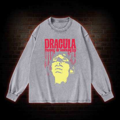 Vintage Dracula Washed Long-Sleeve T-shirt