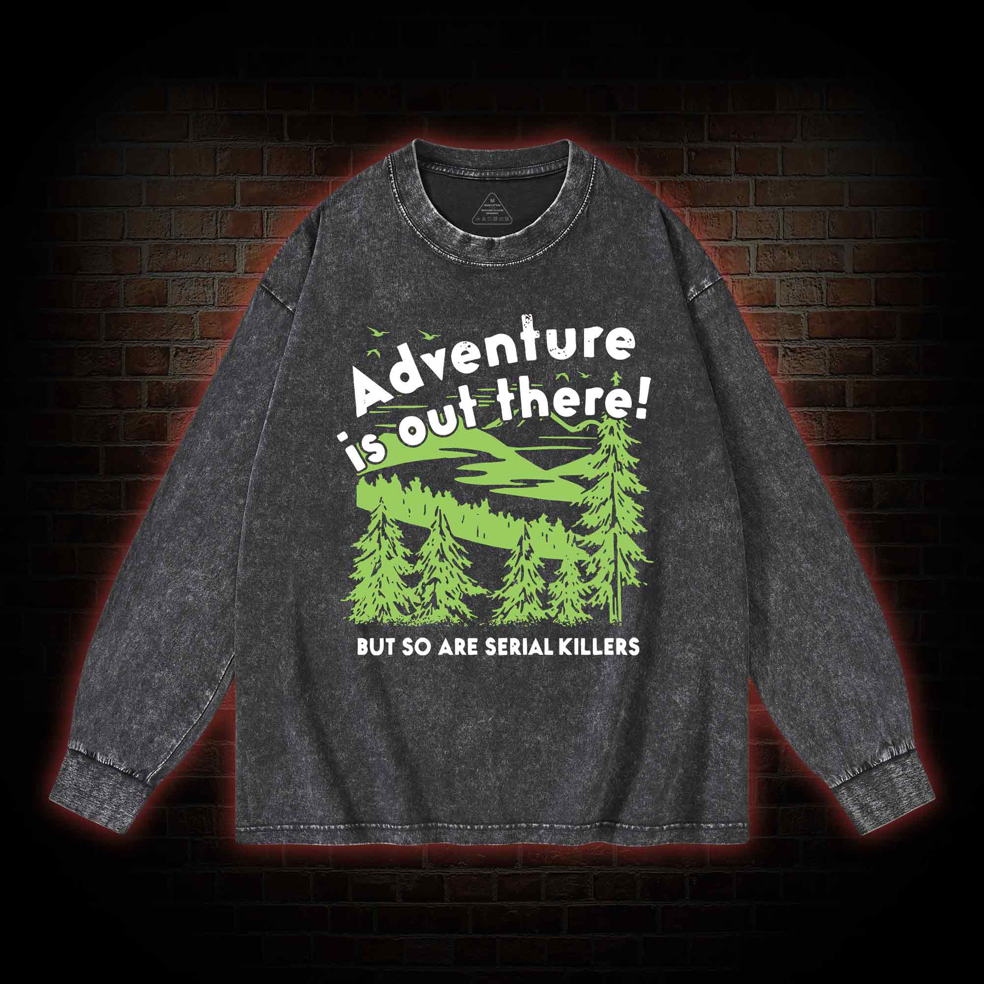 Adventure Is Out There Washed Long-Sleeve T-shirt