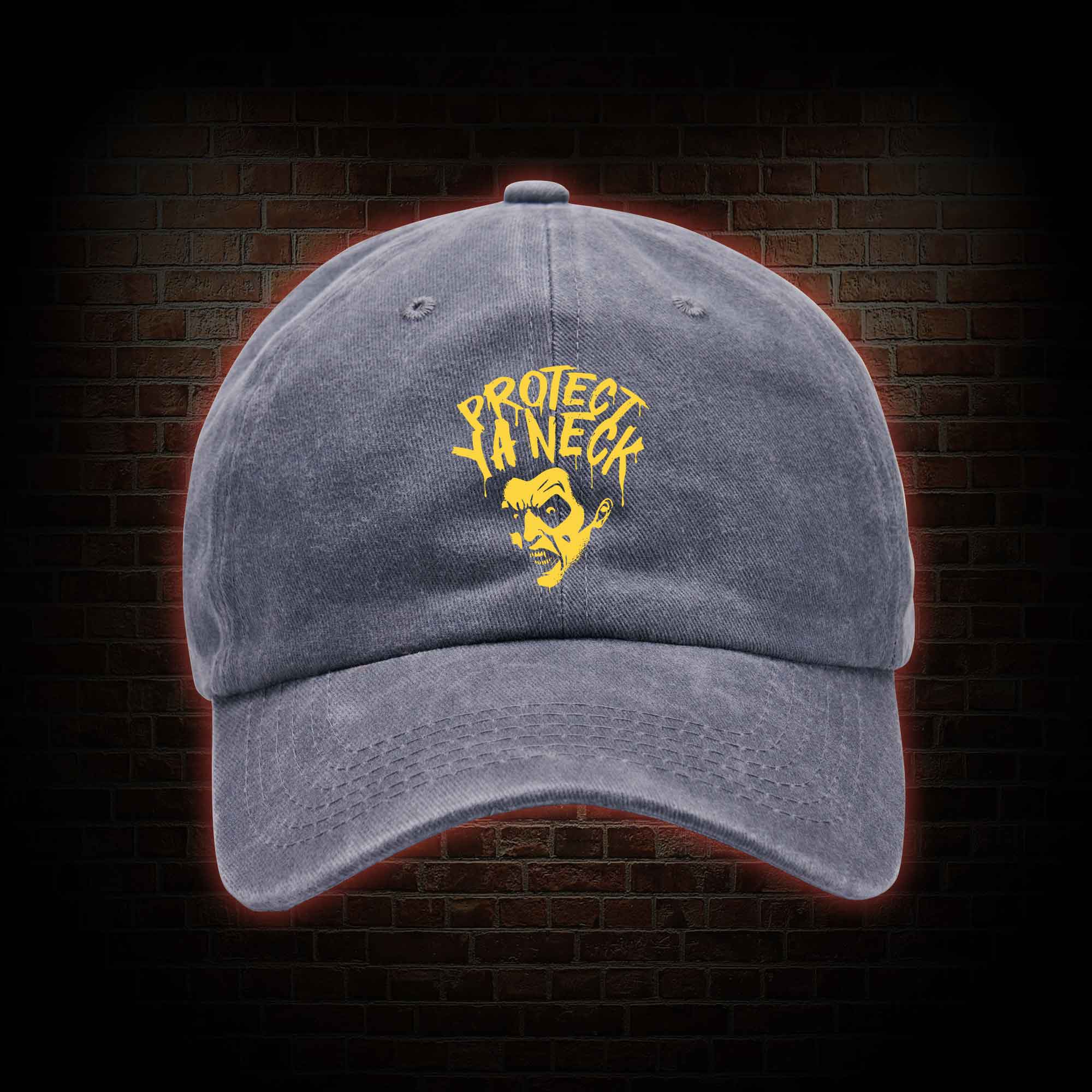 Protect Ya Neck Washed Vintage Baseball Cap