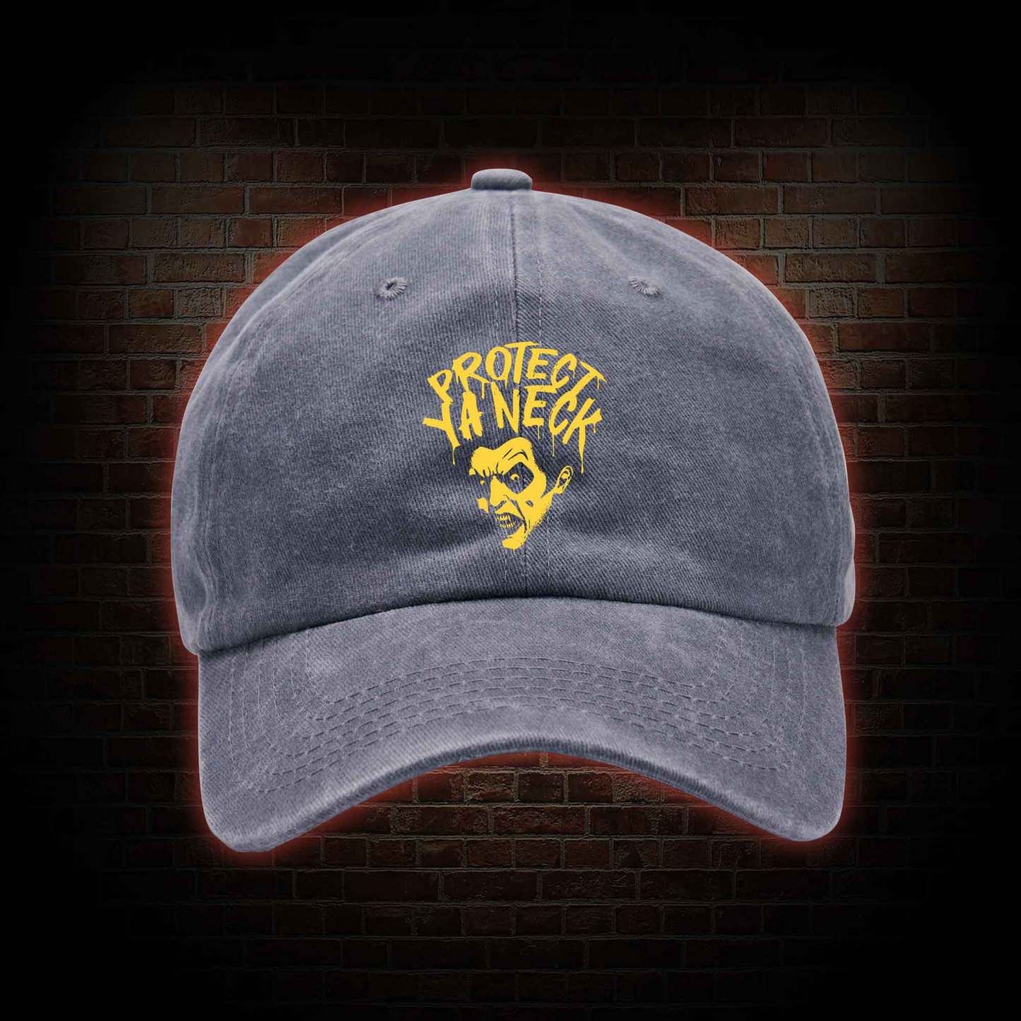 Protect Ya Neck Washed Vintage Baseball Cap