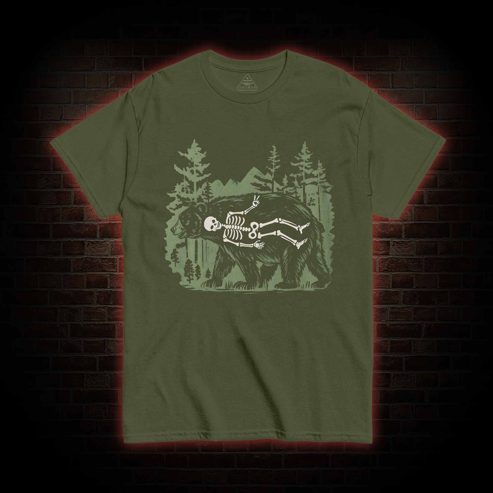 Funny Bear Skeleton T-shirt