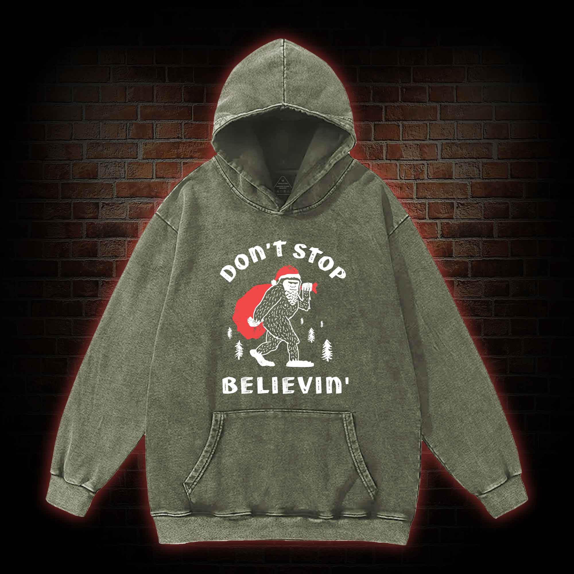 Don't Stop Believin' Washed Hoodie