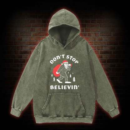 Don't Stop Believin' Washed Hoodie