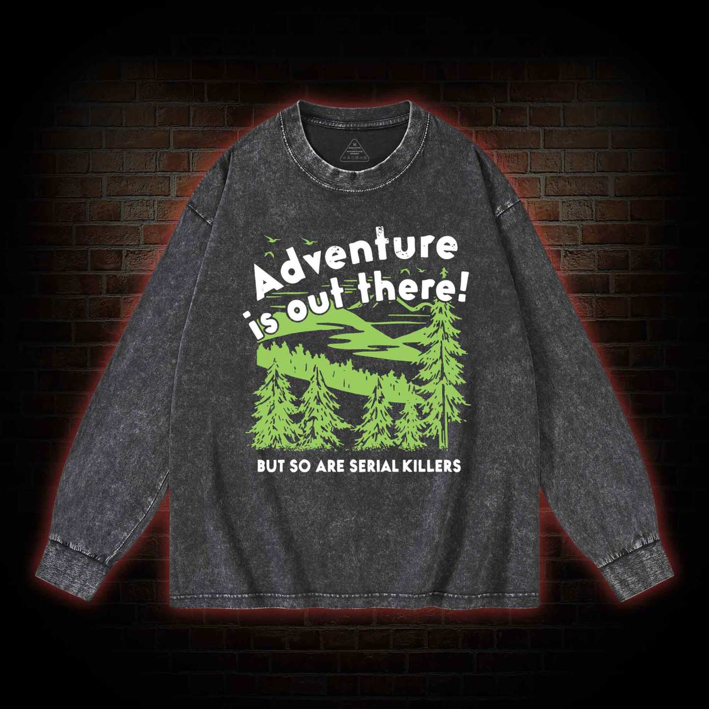 Adventure Is Out There Washed Long-Sleeve T-shirt