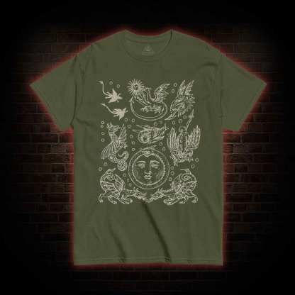 Medieval Dragons Vintage T-shirt