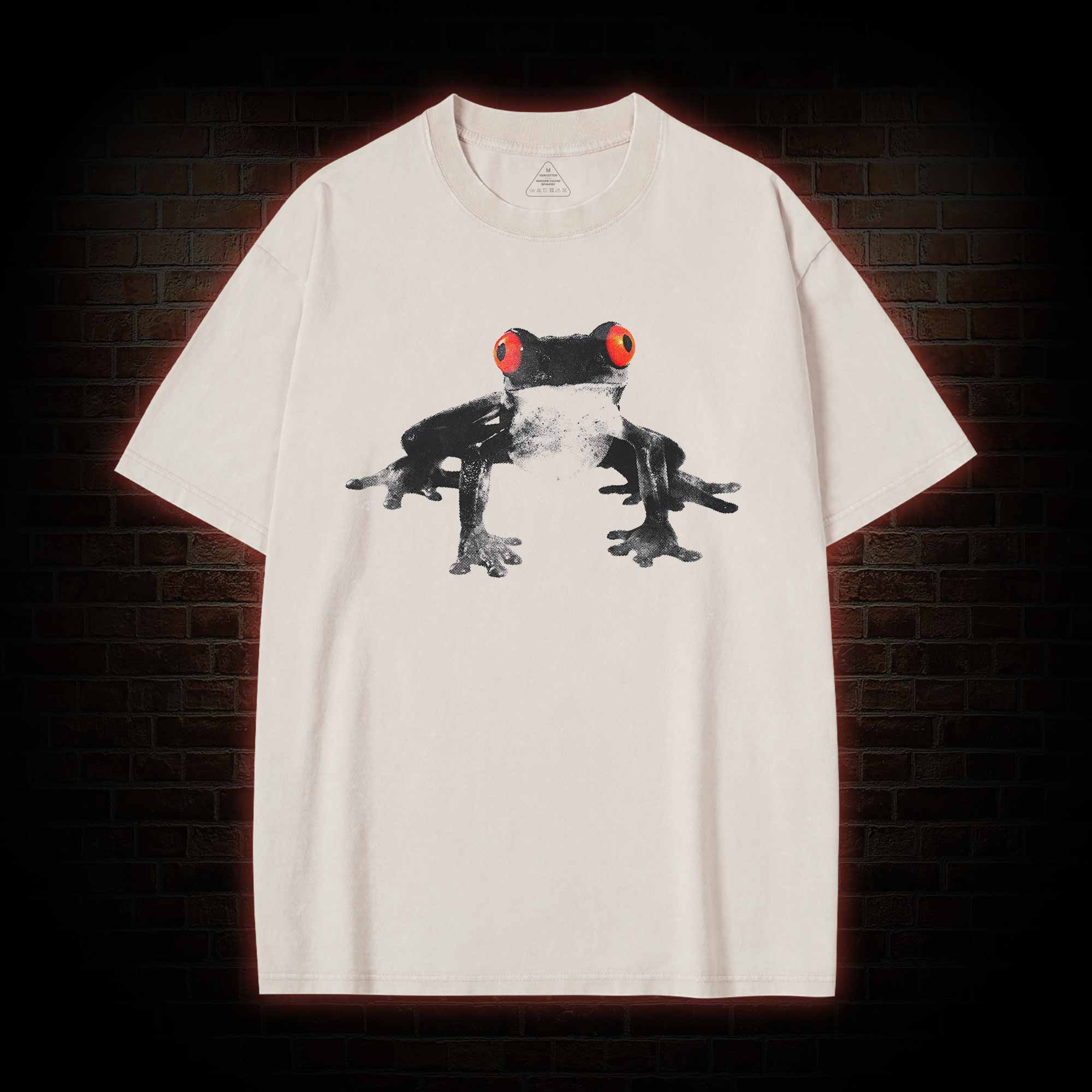 Red Eyed Tree Frog Washed T-shirt