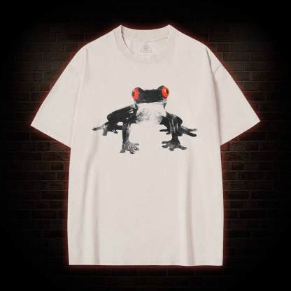 Red Eyed Tree Frog Washed T-shirt