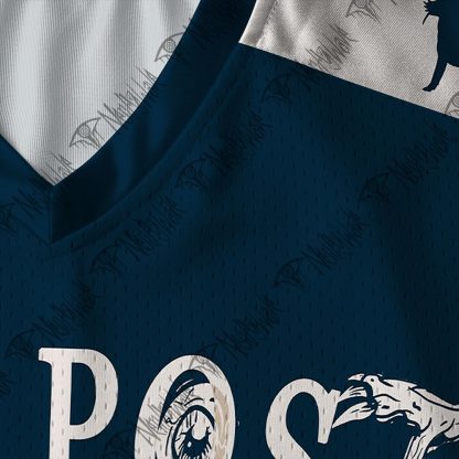 Retro The Thing V-Neck Long Sleeve Jersey