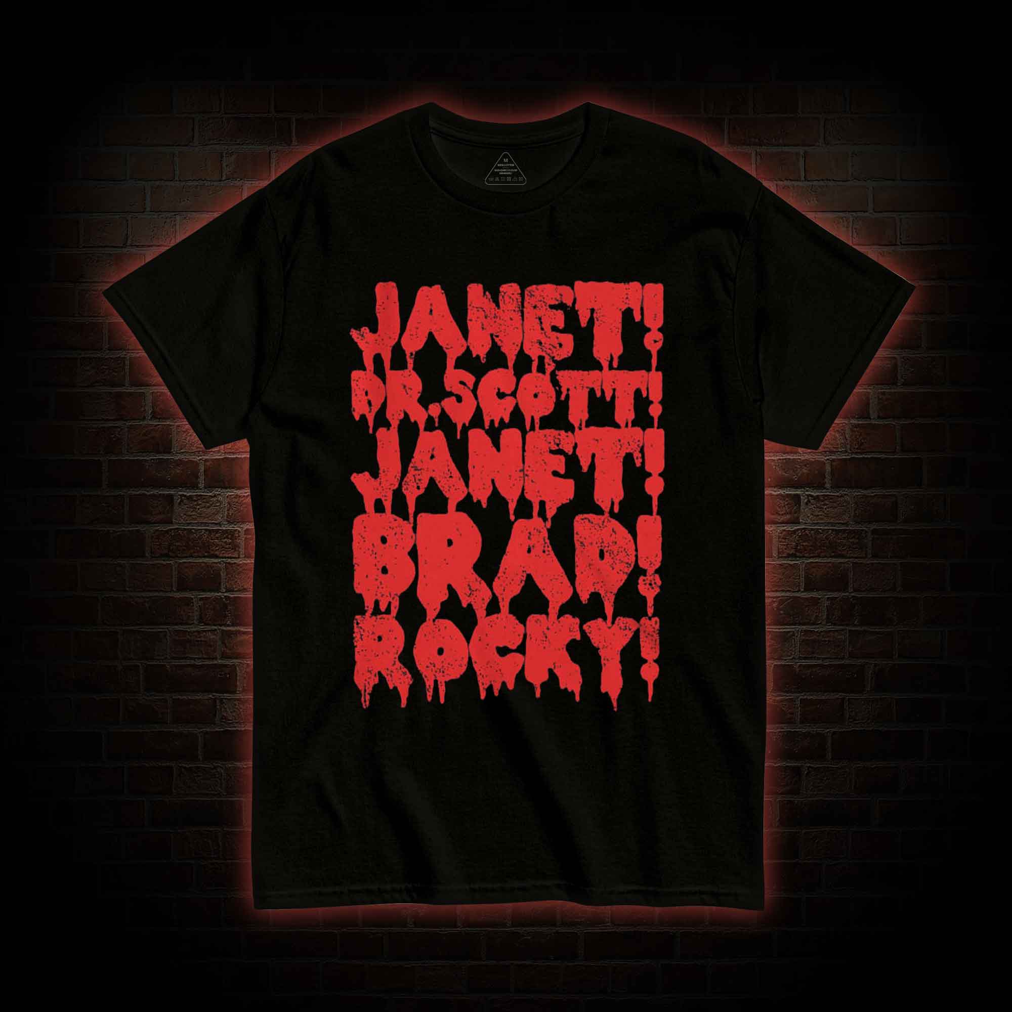 Janet! Dr. Scott! Janet! Brad! T-shirt