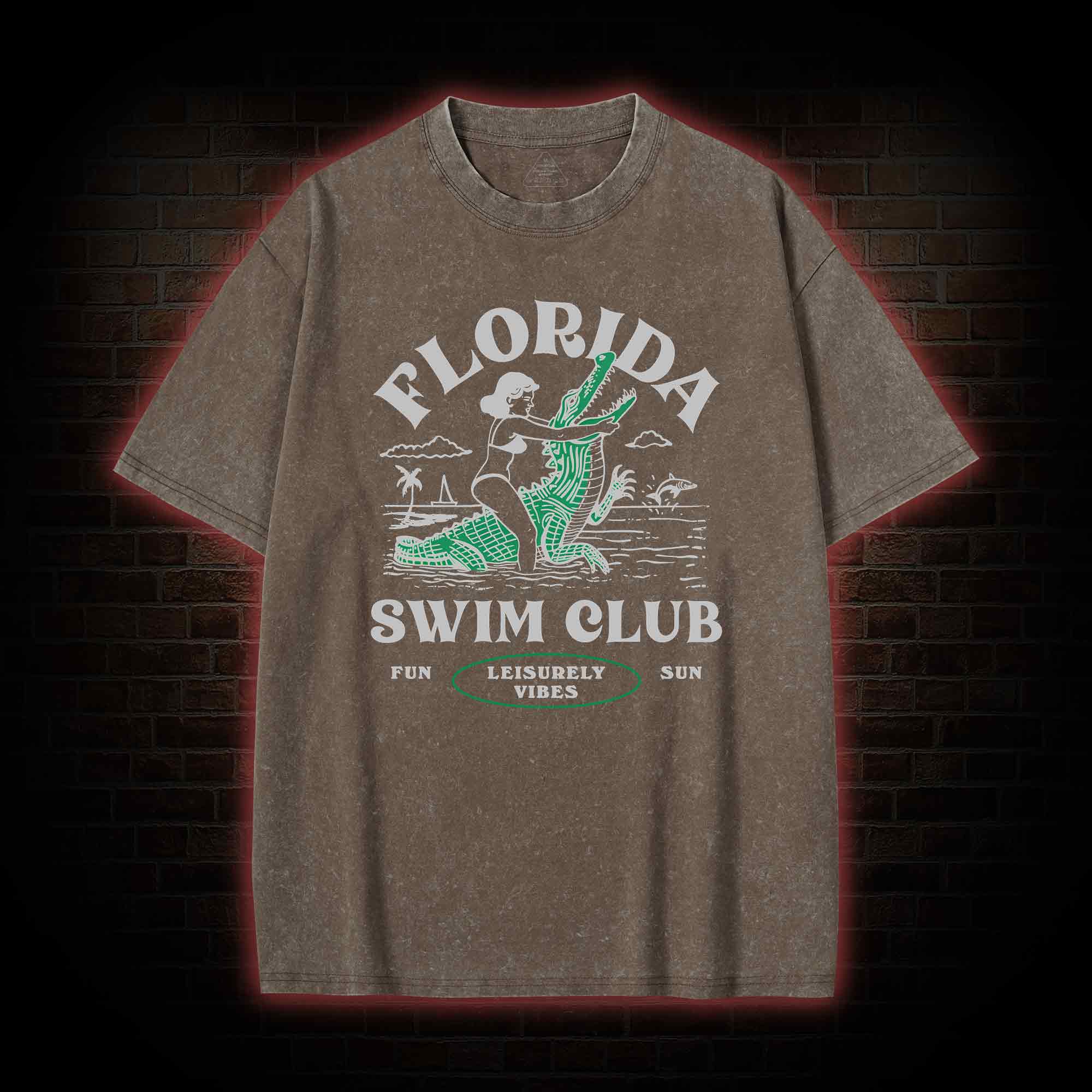 Florida Swim Club Washed T-shirt