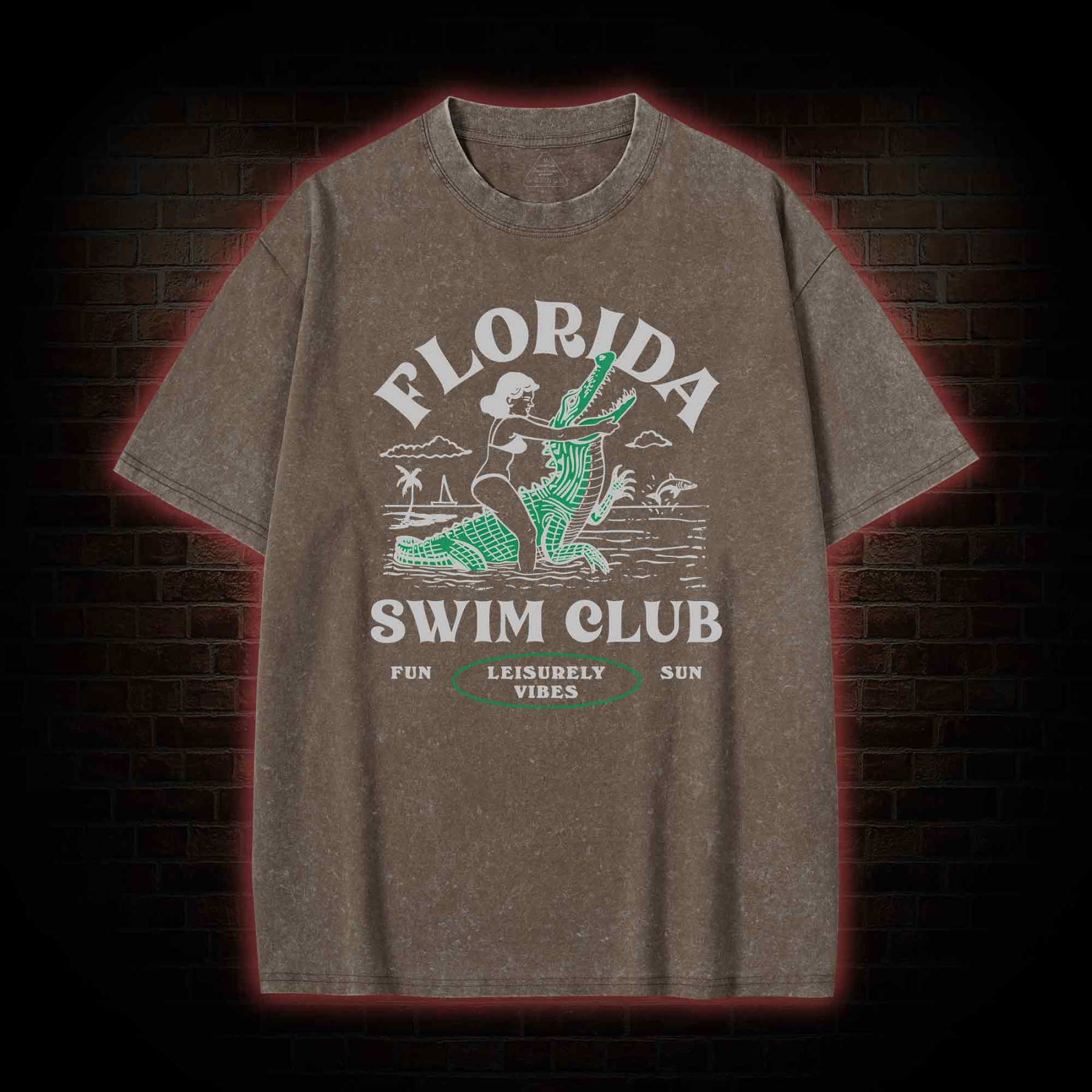 Florida Swim Club Washed T-shirt