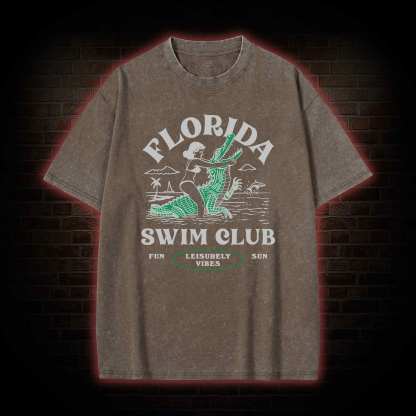 Florida Swim Club Washed T-shirt
