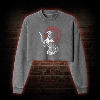 Hell-o Nurse! Washed Cropped Sweatshirts