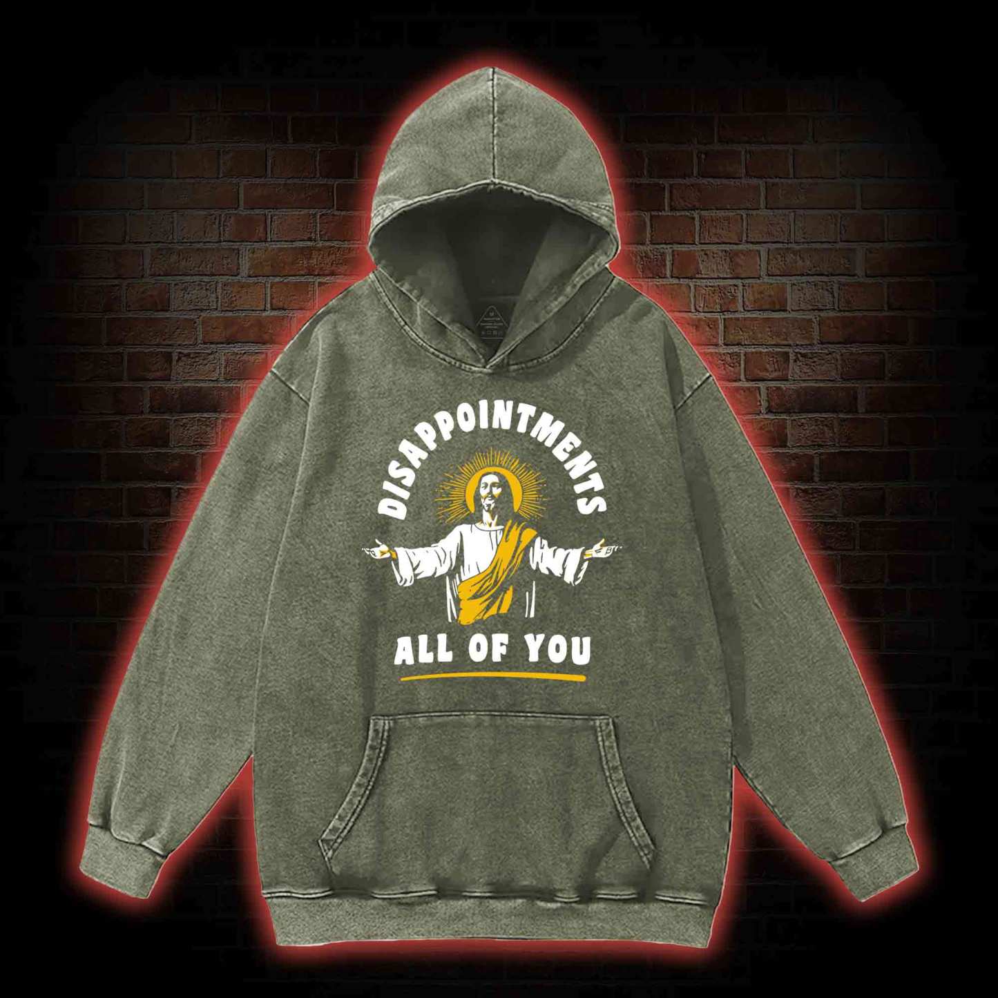 Disappointments All Of You Washed Hoodie