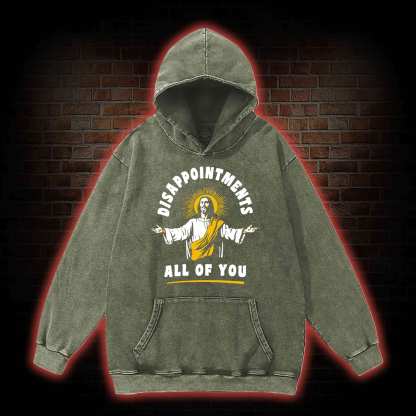 Disappointments All Of You Washed Hoodie