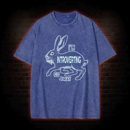 I'm Introverting Washed T-shirt