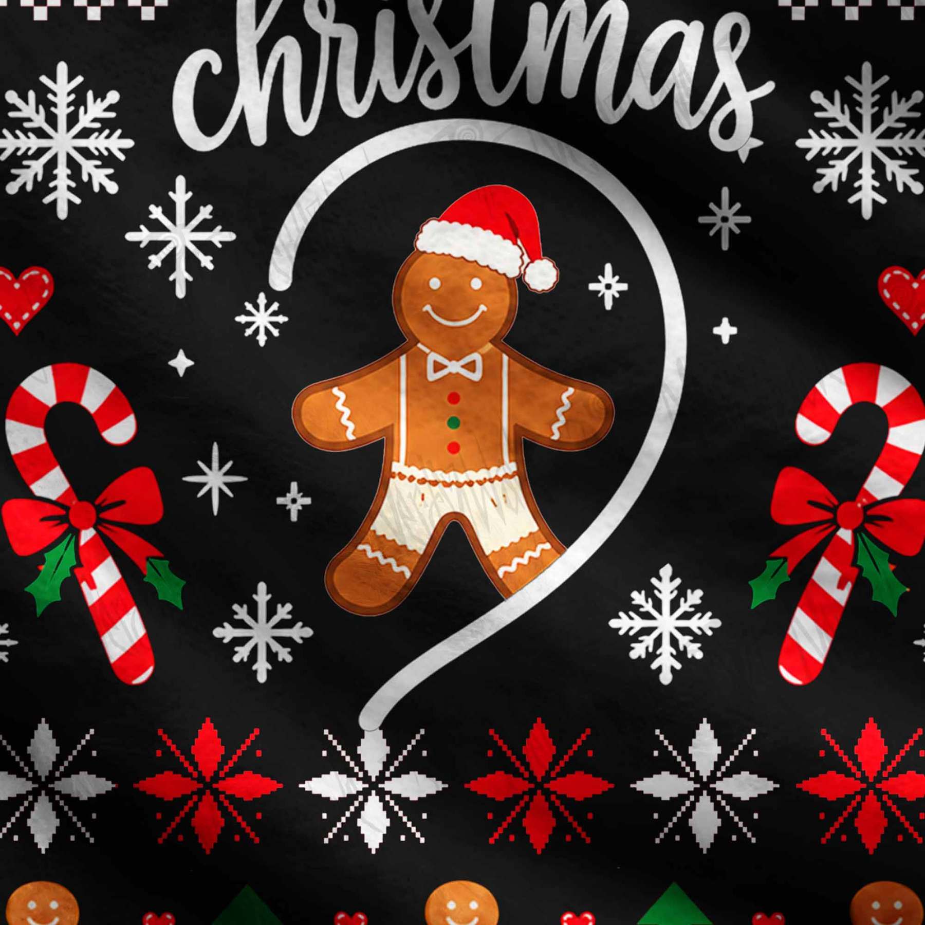 Gingerbread Man Merry Christmas Funny Matching Ugly Sweatshirts