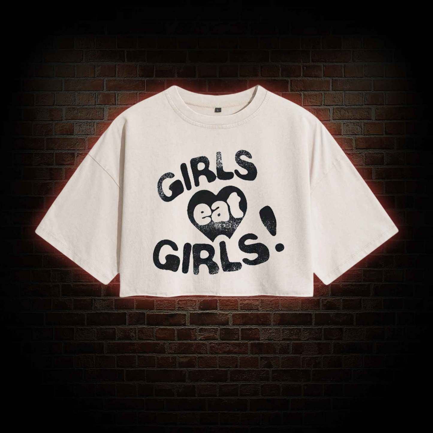 Girls Eat Girls Washed Cropped T-shirts