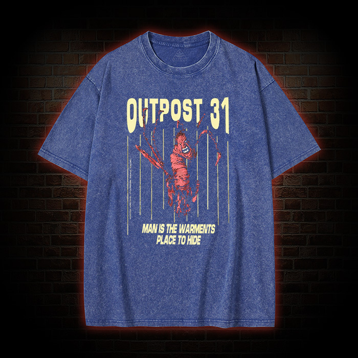 Outpost 31 Horror Movie Washed T-Shirt