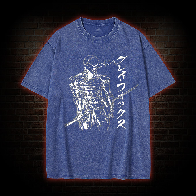 Gray Cyborg Washed T-shirt