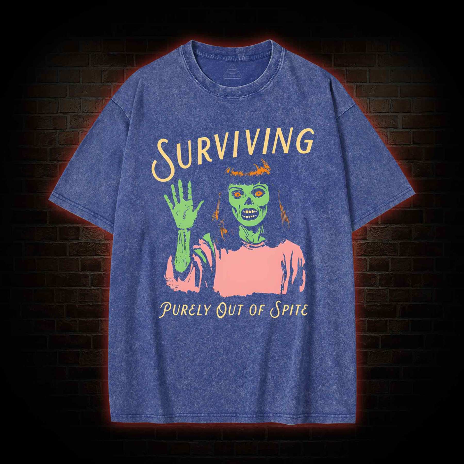Surviving Purely Out Of Spite Washed T-shirt