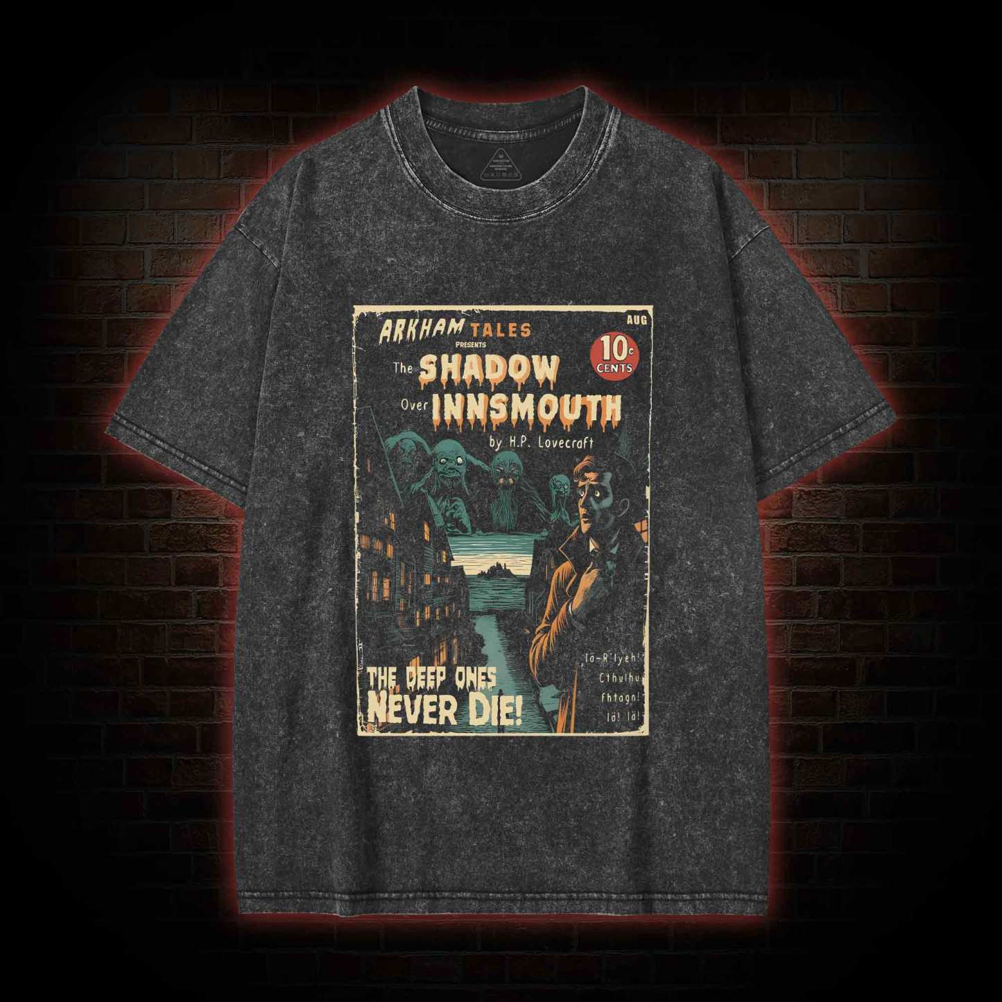 The Shadow Over Innsmouth Washed T-shirt