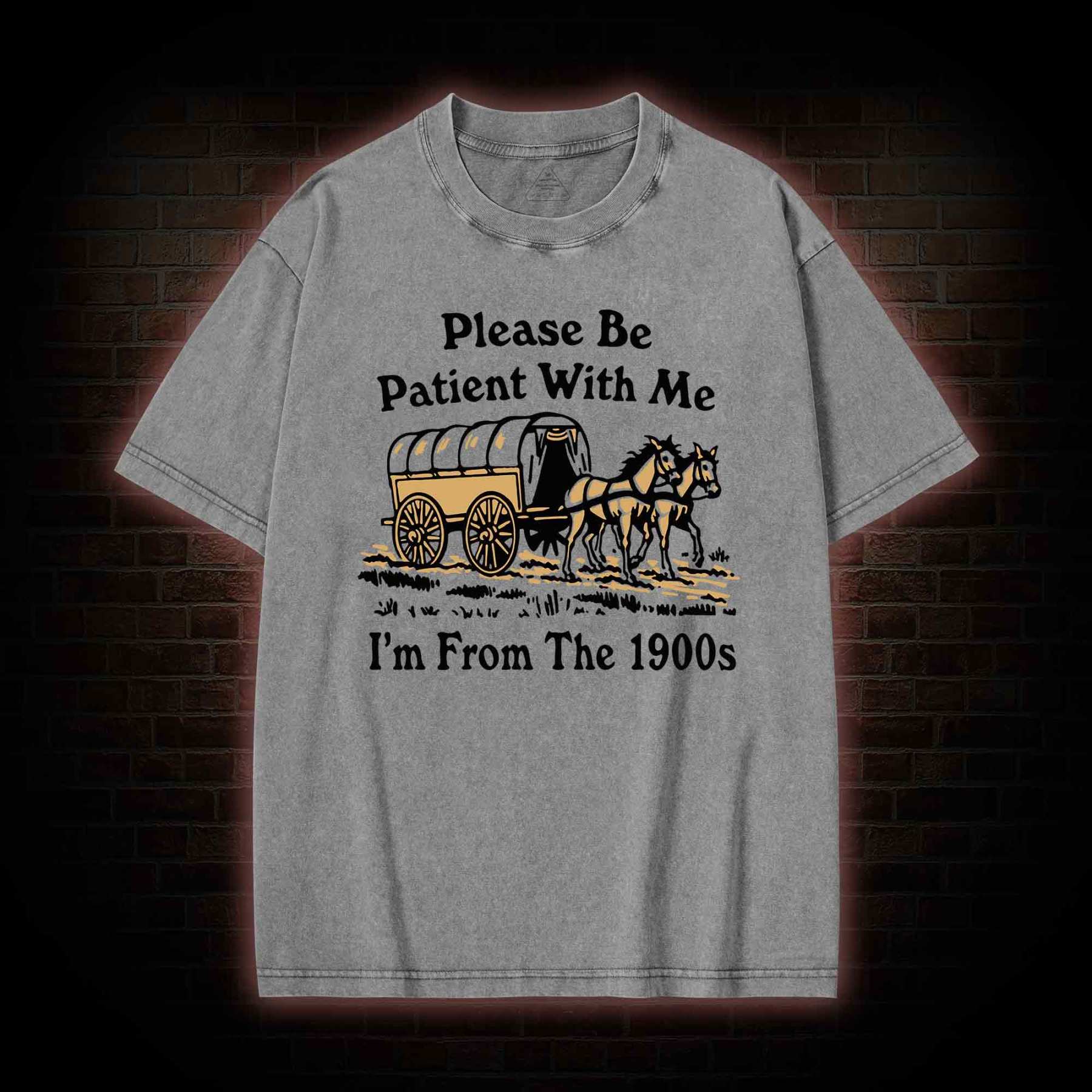 Please Be Patient With Me Washed T-shirt
