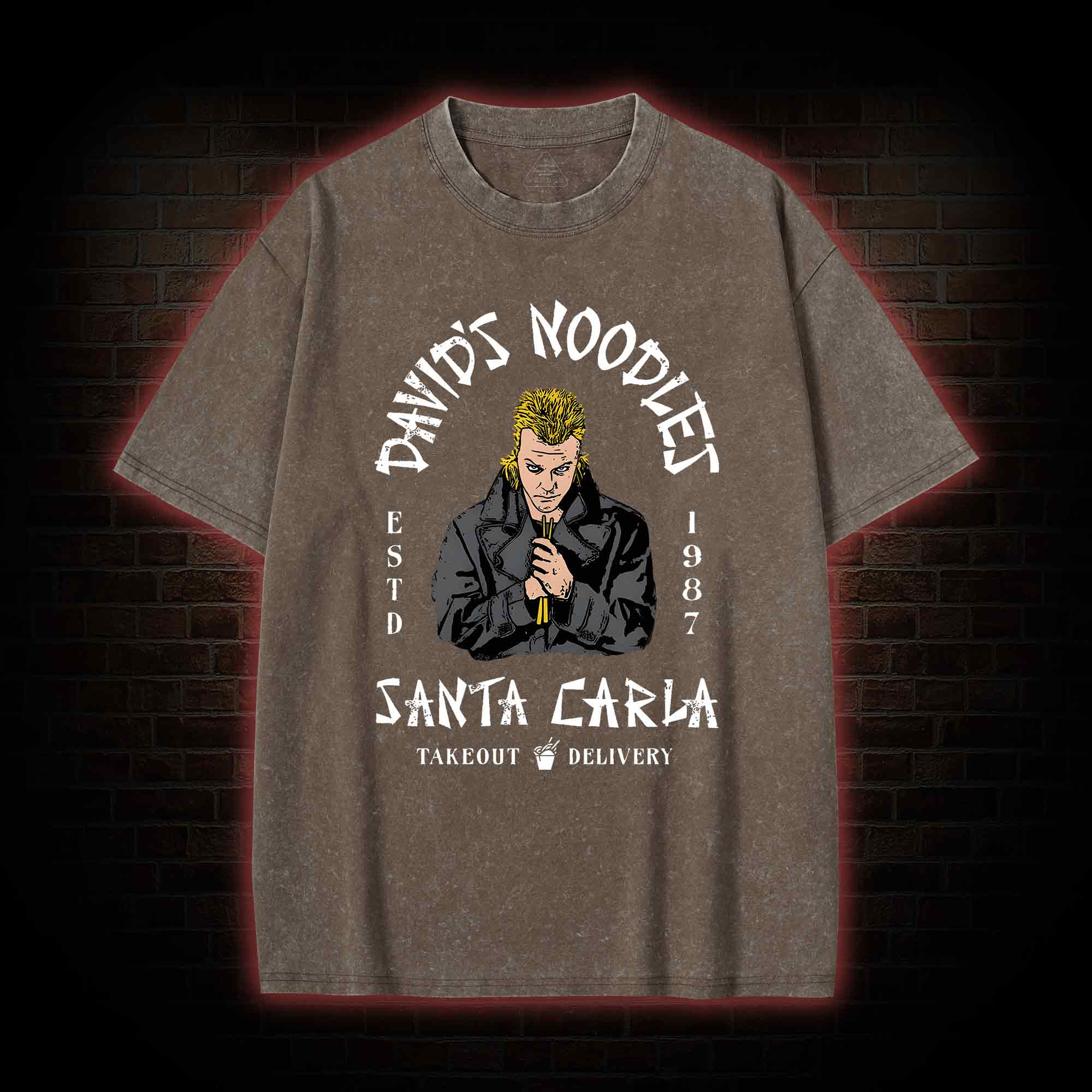 David's Noodles Santa Carla Washed T-shirt