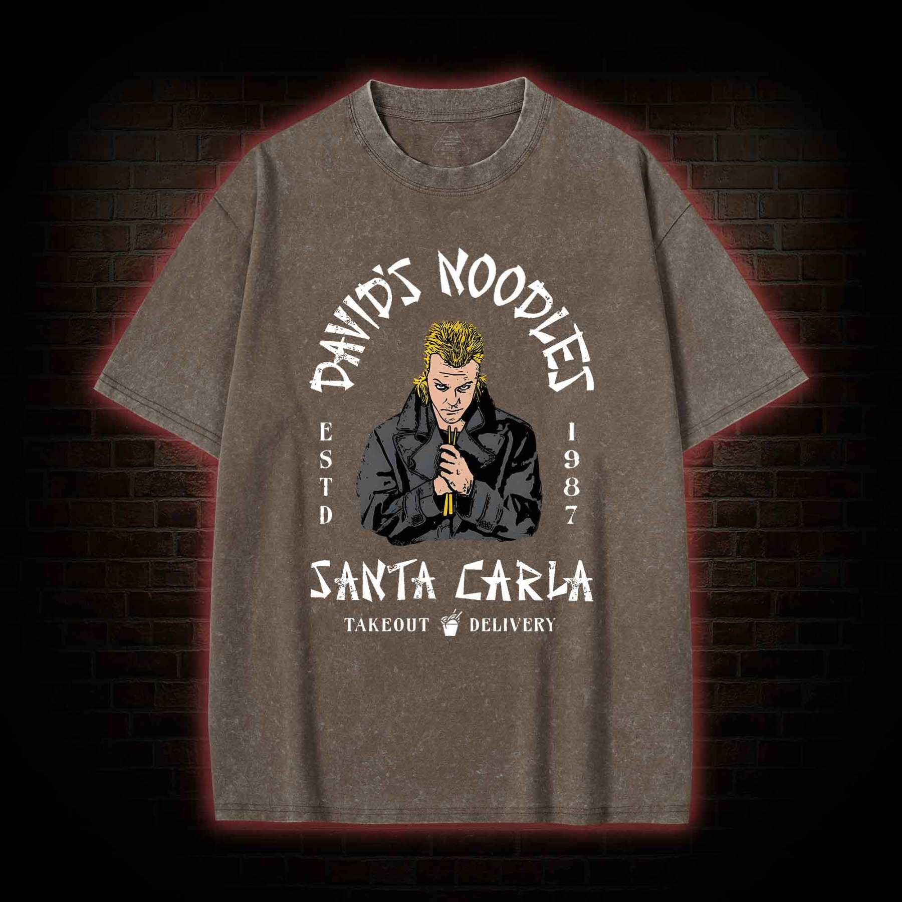 David's Noodles Santa Carla Washed T-shirt