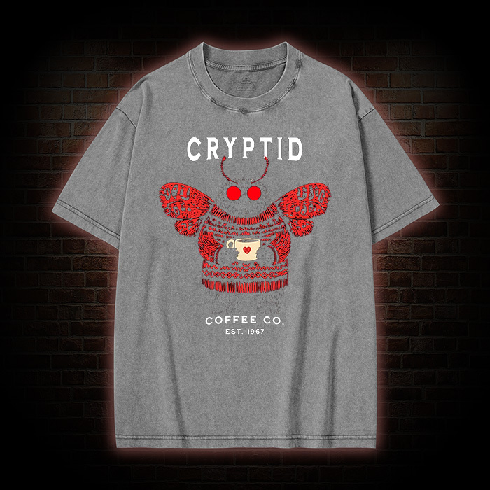 West Virginia Mothman Washed T-shirt