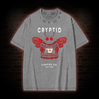 West Virginia Mothman Washed T-shirt