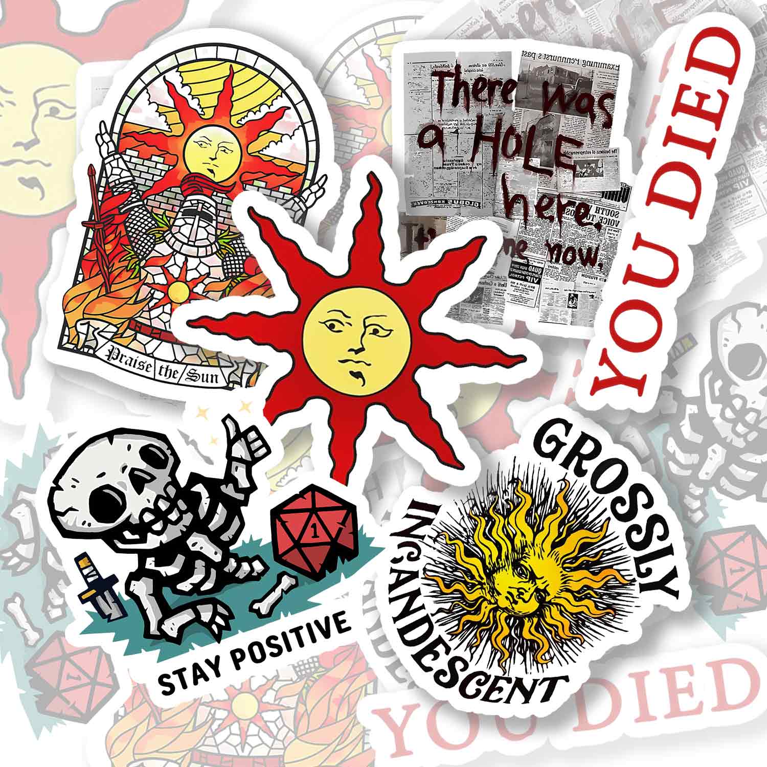 Game Sticker Pack Of 6