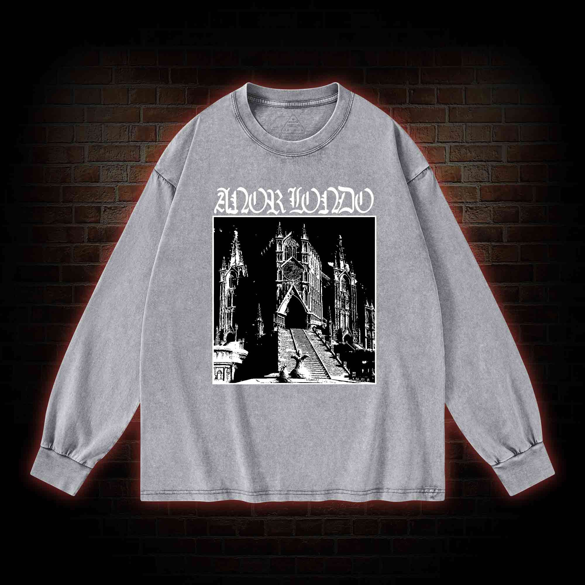 Abandoned Lost City Washed Long-Sleeve T-shirt