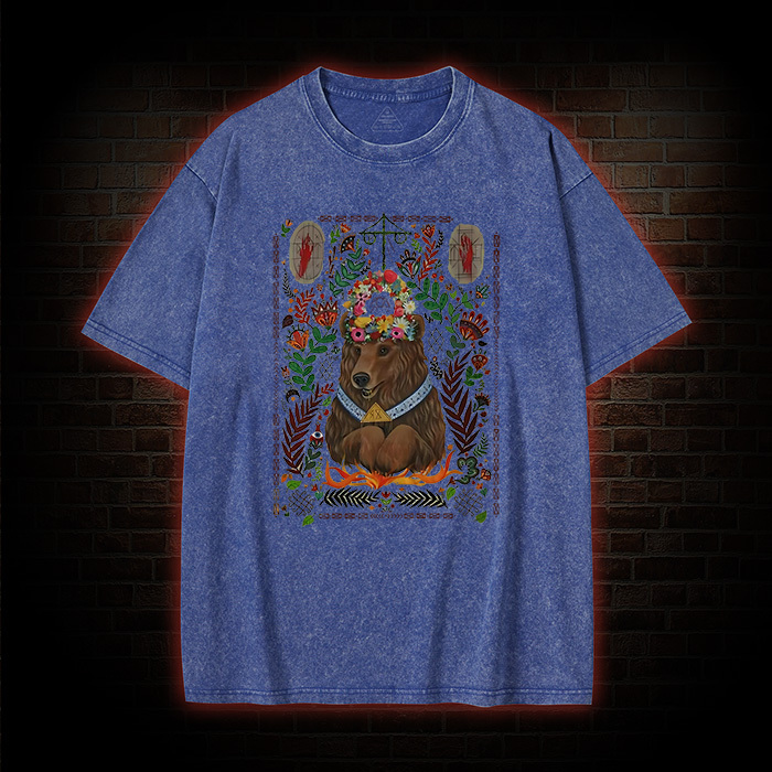 We View Life as a Circle Washed T-shirt