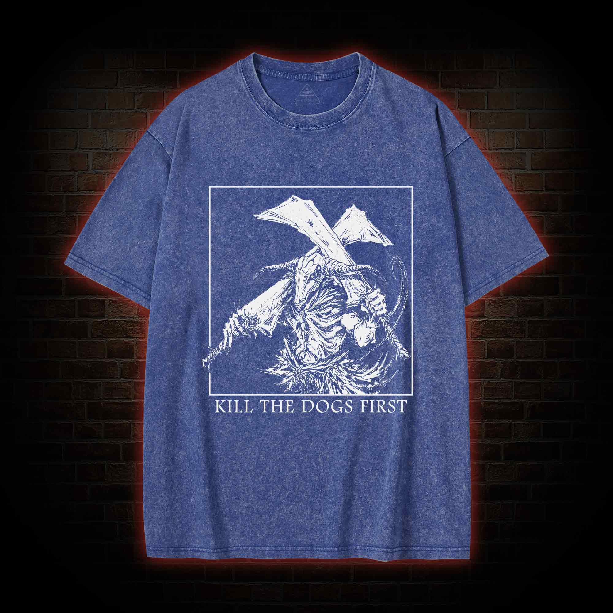 Kill the Dogs First Washed T-shirt