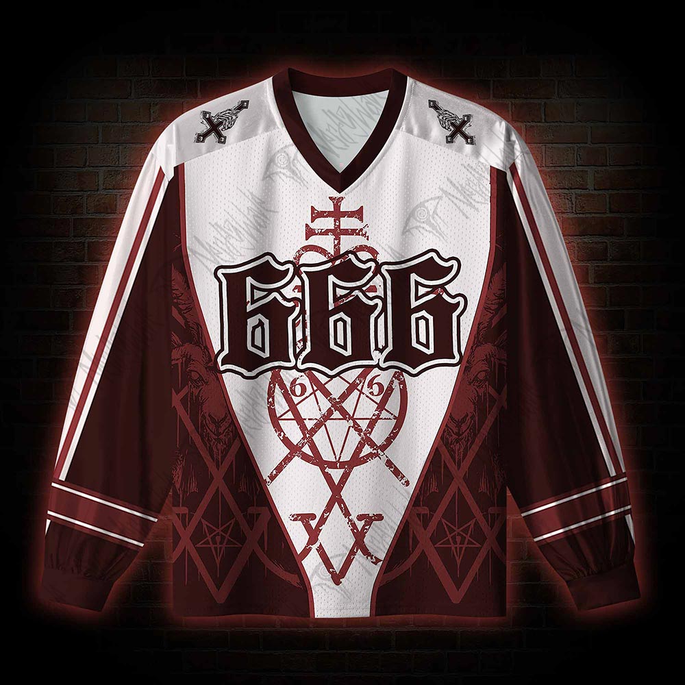 Demon V-Neck Long Sleeve Jersey