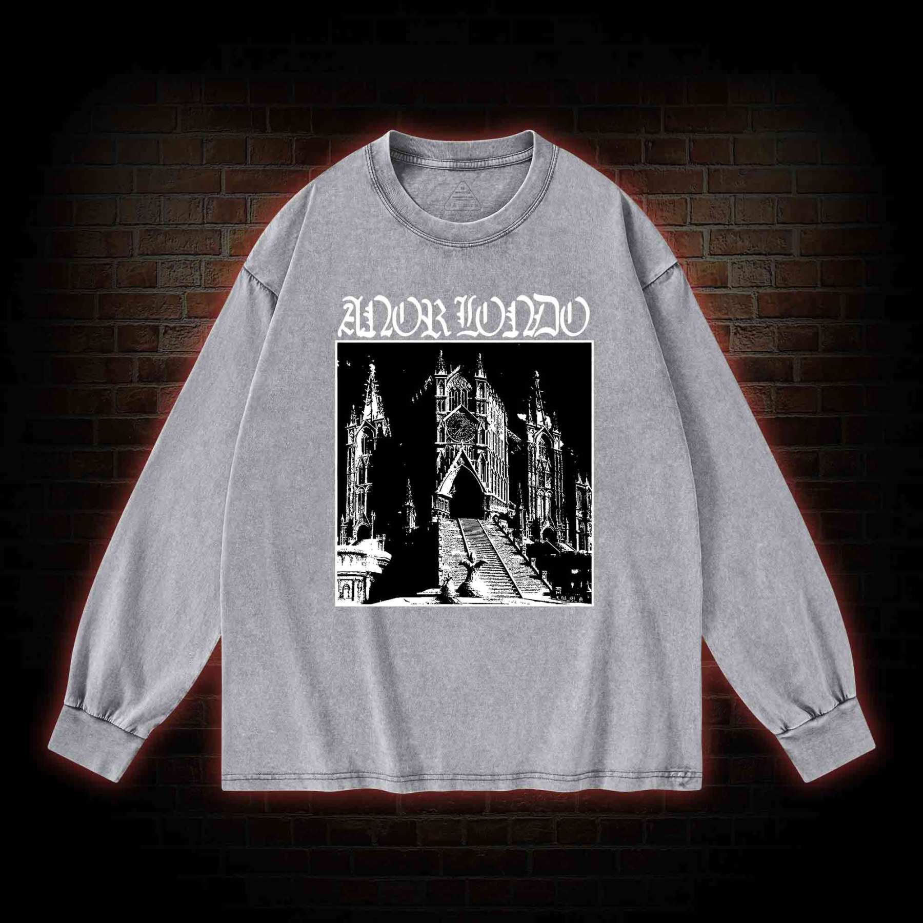 Abandoned Lost City Washed Long-Sleeve T-shirt