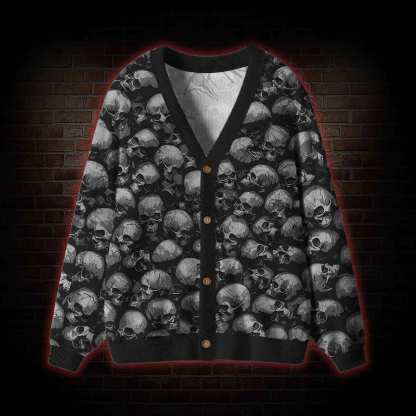 Skulls Cardigan Sweater