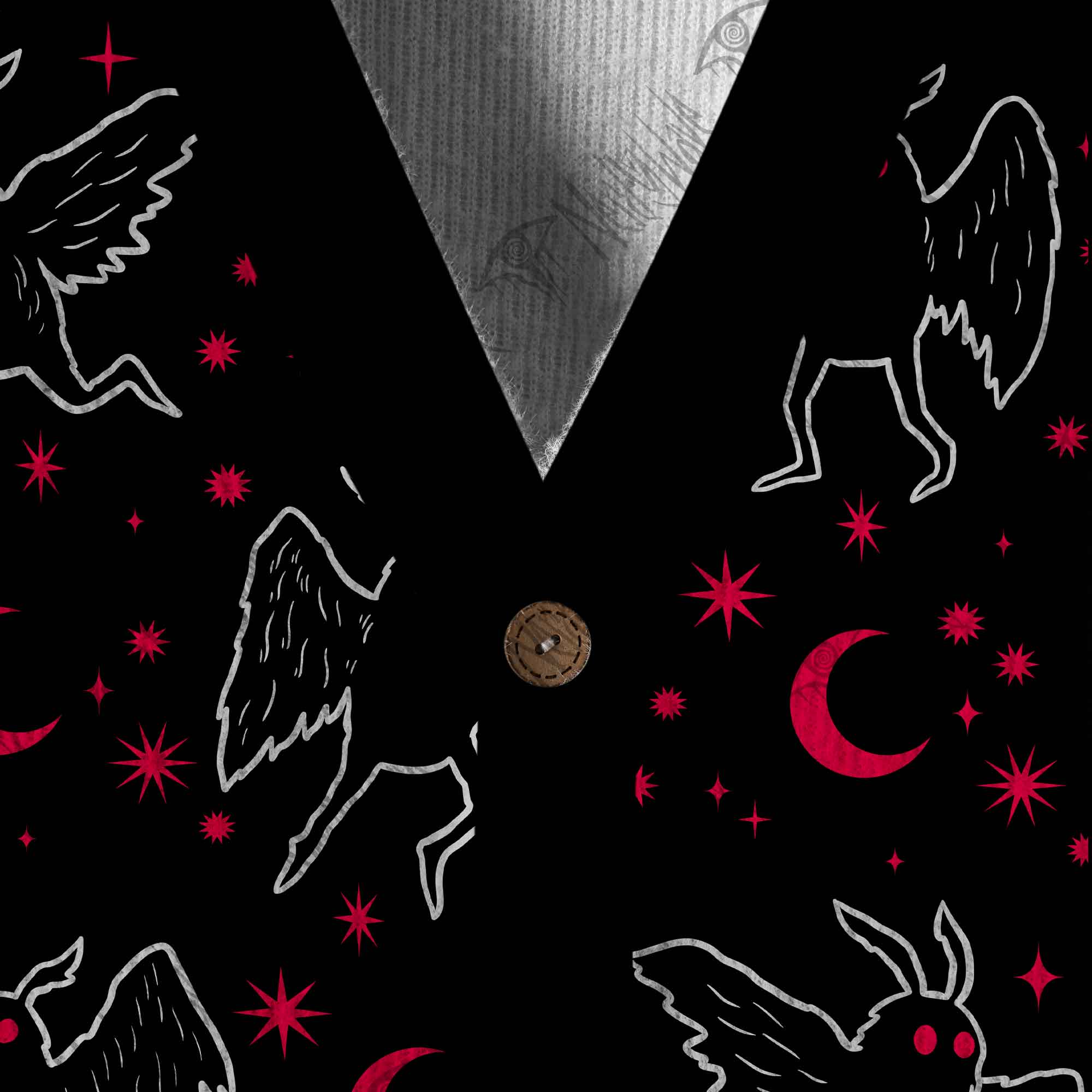 Mothman Night Cardigan Sweater