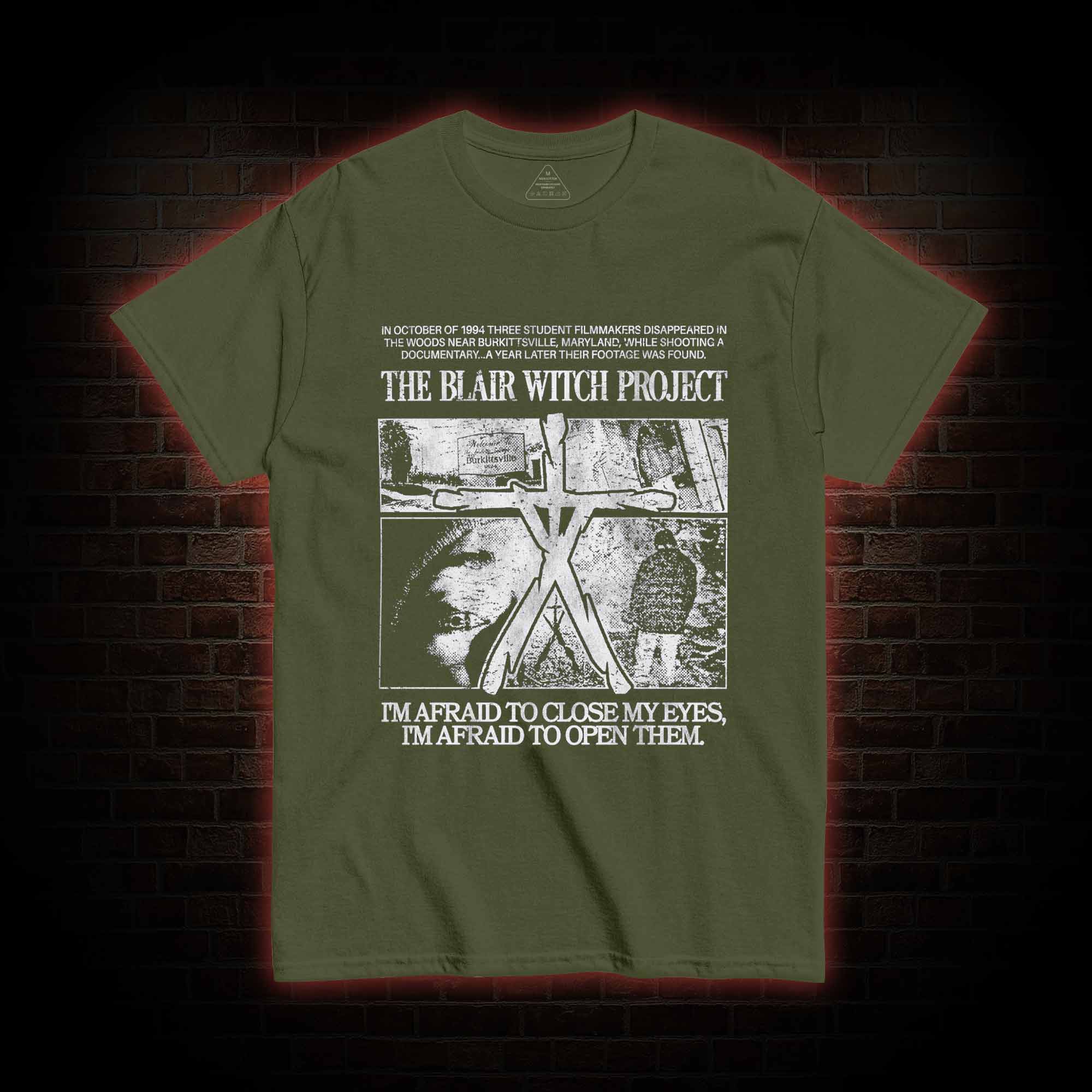 I'm Afrid to Close My Eyes Retro T-shirt