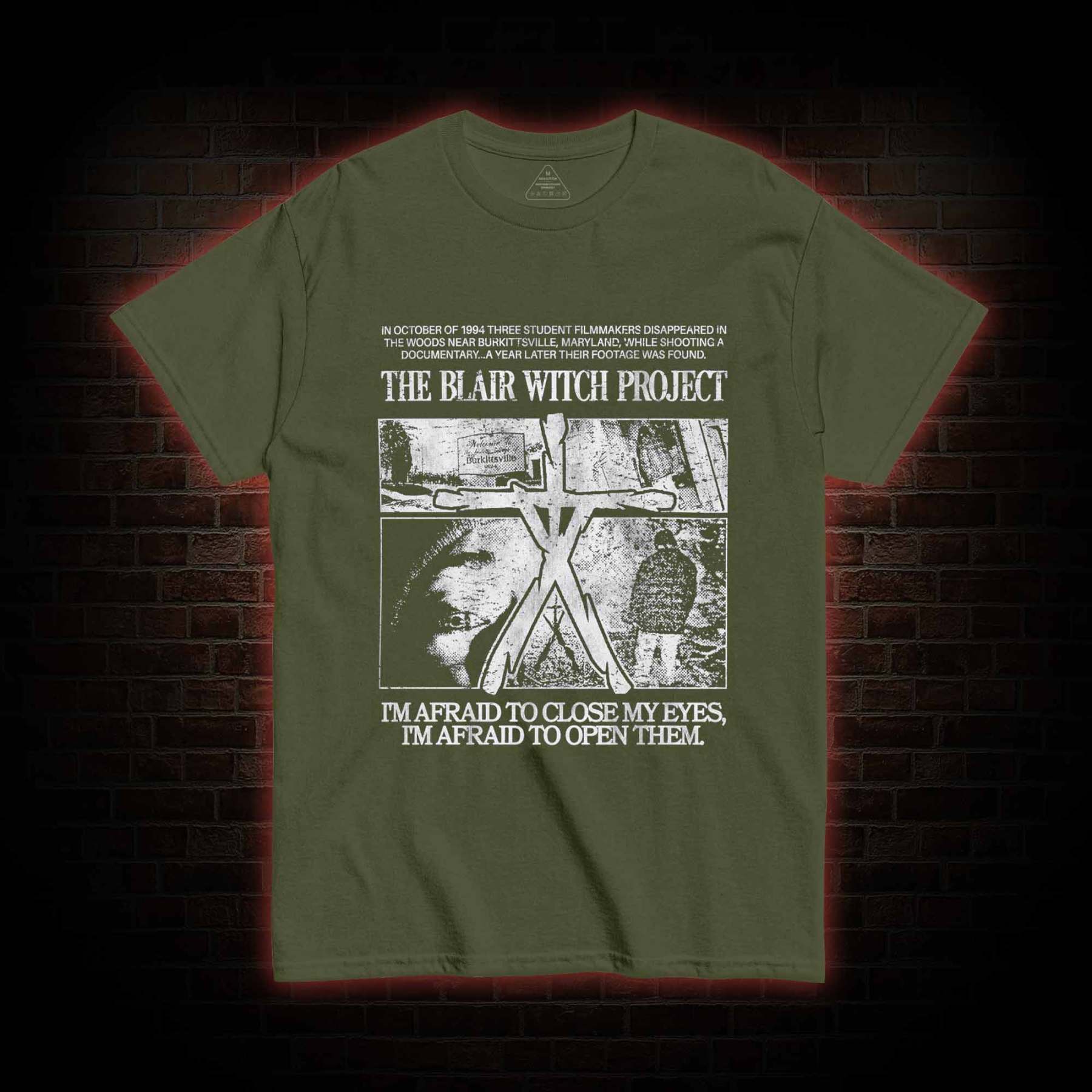 I'm Afrid to Close My Eyes Retro T-shirt